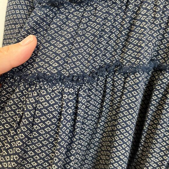 Denim & Supply Ralph Lauren Tiered Long Sleeve Collared Boho Mini Dress XS - Picture 6 of 10